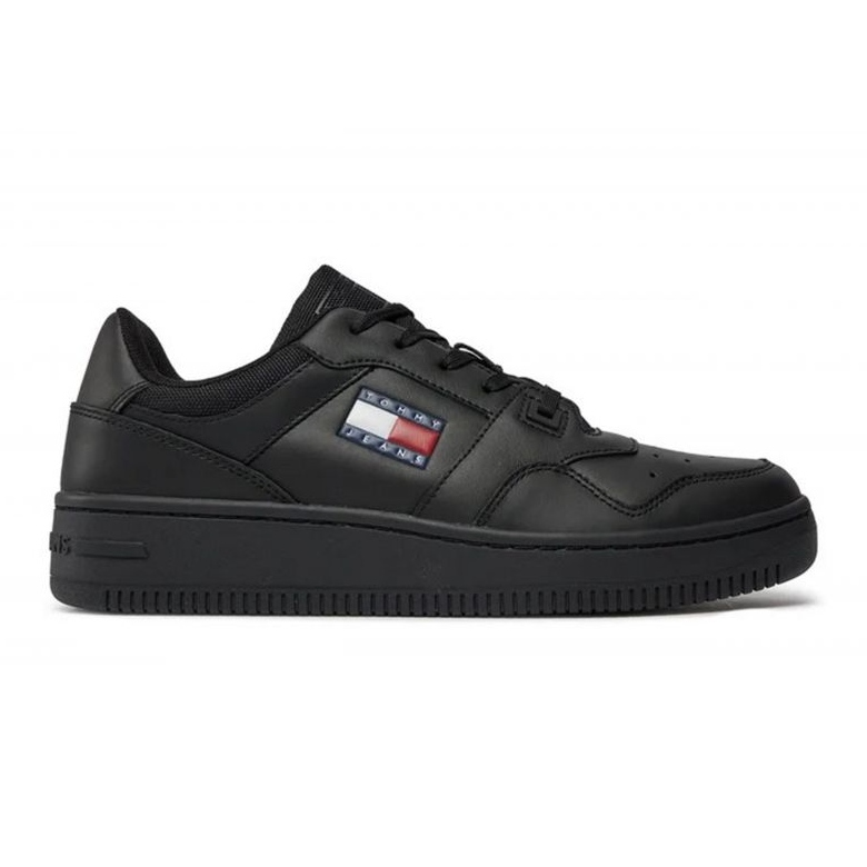 Scarpe Tommy Hilfiger Retro Basket Ess EM0EM01395BDS nero 1
