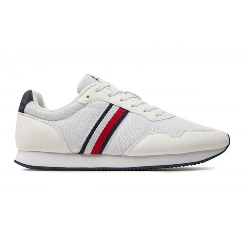 Scarpe Tommy Hilfiger Lo Runner Mix M FM0FM04958YBS bianca 1