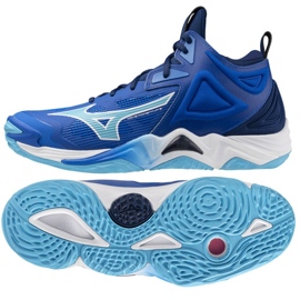Scarpe Mizuno Wave Momentum 3 Mid V1GA231701 blu 2
