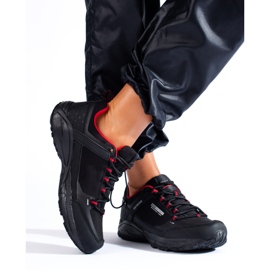 Scarpe da trekking da donna SOFTSHELL Outdoor DK 1096 nere nero 1