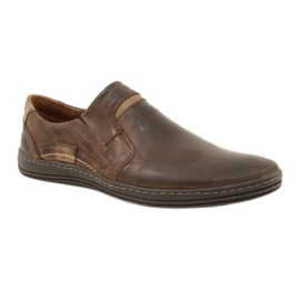 Olivier Mocassini da uomo realizzati in pelle 520MP, colore testa di moro marrone 5