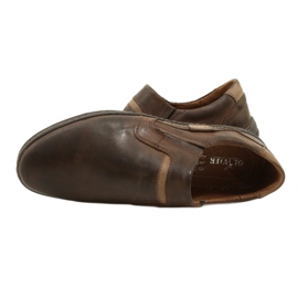 Olivier Mocassini da uomo realizzati in pelle 520MP, colore testa di moro marrone 9