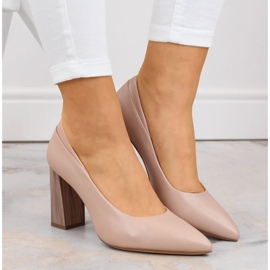 Décolleté a stiletto Sergio Leone W PB217 SK404B beige 1
