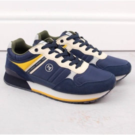Scarpe sportive McKeylor JAN289B in pelle, blu navy 1