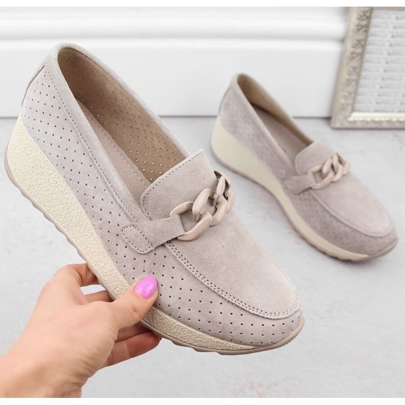 Filippo W PAW507A scarpe in camoscio beige 2