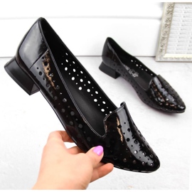 Scarpe in vernice M.Daszyński W SAN31A nero 2