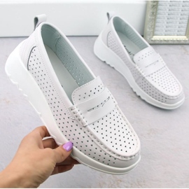 S.Barski Scarpe traforate S. Barski W LR509 OLI253A bianca 2