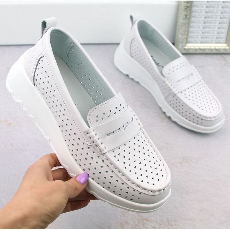 S.Barski Scarpe traforate S. Barski W LR509 OLI253A bianco 2