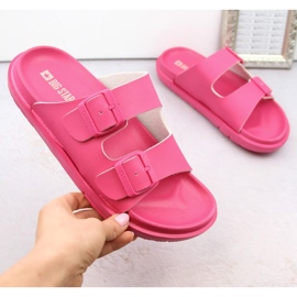 Infradito in schiuma con fibbie Big Star INT2004E, fucsia rosa 1