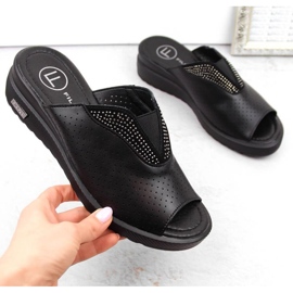 Filippo W PAW536 sabot con zeppa in pelle nera nero 1