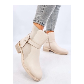 Stivaletti da donna beige 1