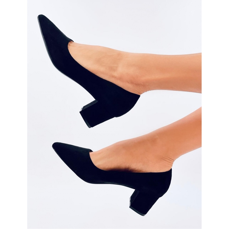 Décolleté nere con tacco basso nero 1