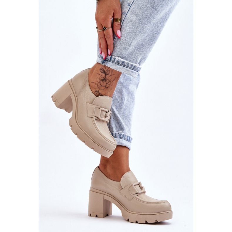 Scarpe Modello 20097 Lacca Beige 1