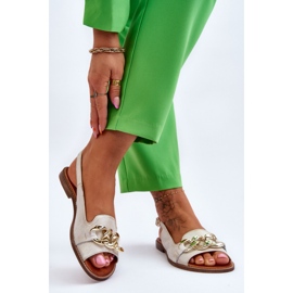 Step in style Sandali Modello Lewski Shoes 3230 Beige/Oro - Entra con stile 1