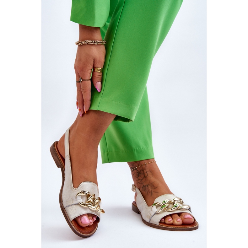Step in style Sandali Modello Lewski Shoes 3230 Beige/Oro - Entra con stile 1