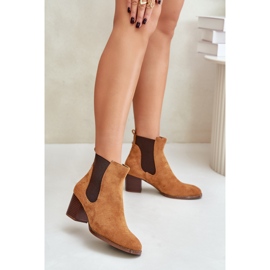 Stivaletto Chelsea Modello XY791 Cammello marrone 1