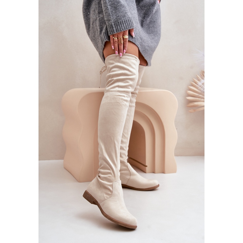 Modello A26 Stivali beige 1