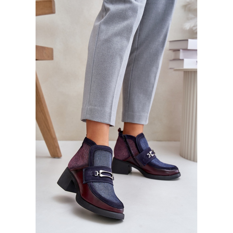 Maciejka 06747-23 Stivaletti bordeaux/blu scuro rosso 1