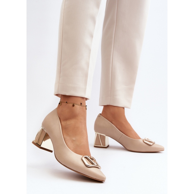 Laura Messi 2740/248-829 Décolleté beige 2