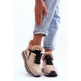 Scarpe sportive modello 21-Q99 beige 1