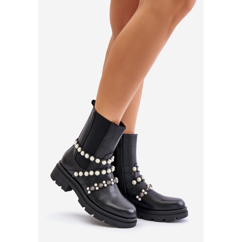 Stivaletto Chelsea Modello U9AX58090-1 Nero 1