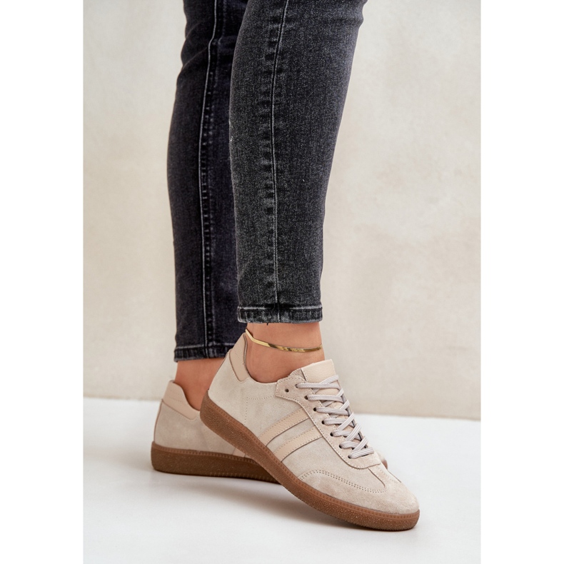 Zazoo N1068 Scarpe sportive beige 1