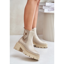 Zazoo 60490 Stivali beige chiaro 1