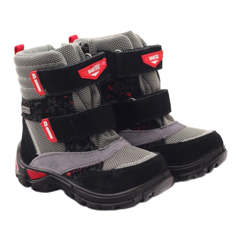 Bartek Stivali Stivali impermeabili 21473 nero rosso grigio 3