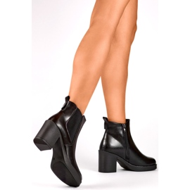 Stivali da donna foderati in pelliccia 24-12453B neri nero 1