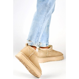 Doposci da donna foderati in pelliccia XF-159L.BE, beige 1