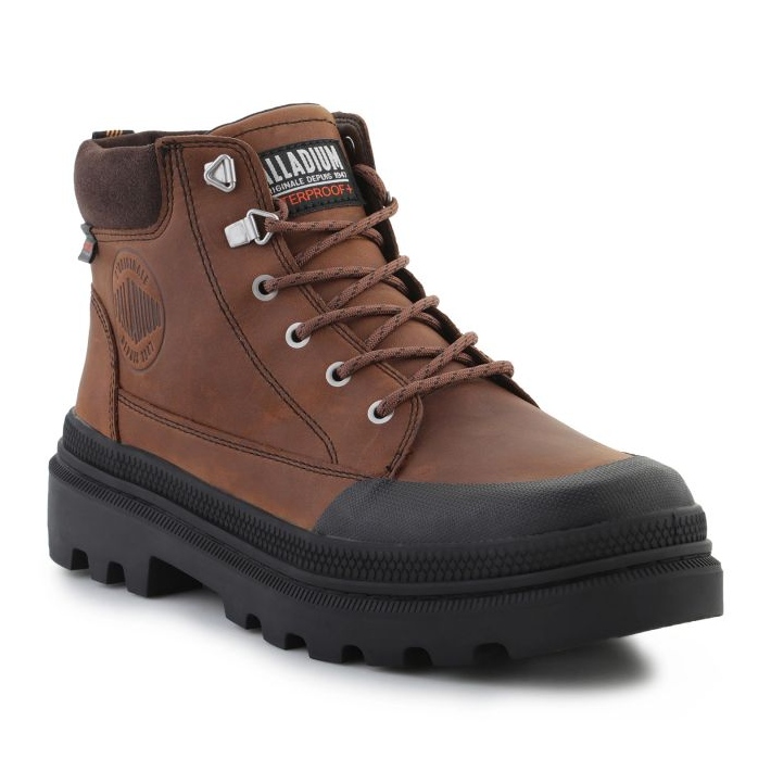Scarpe Palladium Pallatrooper Cuff WP+ 04365-248-M marrone 1