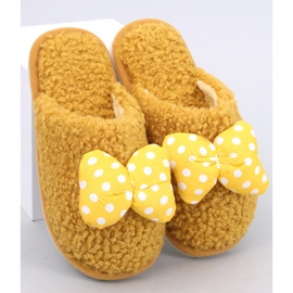 Ciabatte per bambini con fiocco, Child Yellow giallo 2