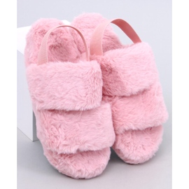 Ciabatte da donna Rhodes con fascia elastica, colore rosa 2