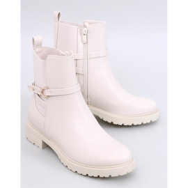 Stivaletti Chelsea classici beige da donna 1