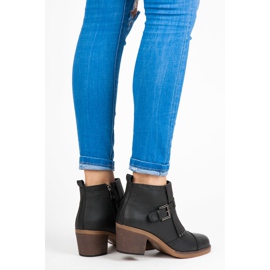 Kylie Stivali neri con frange nero 1