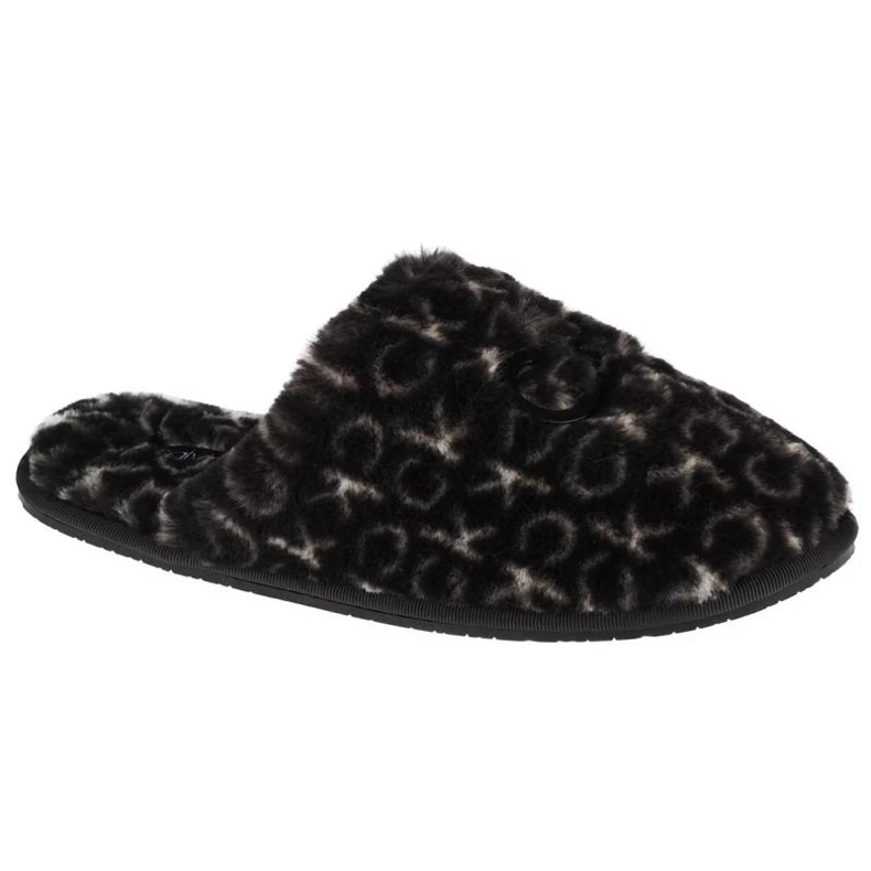 Pantofole Calvin Klein Slipper Mule Fur Mono HW0HW00536-0GK nero 1