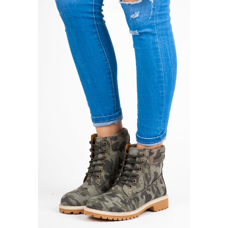 Mckeylor Trapper mimetici da donna verde 1