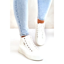 Sneakers isolanti da donna con cuciture Big Star OO274A479 Bianco 1