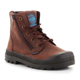 Scarpe Palladium Pampa Hi Lea Gusset 52744-255 marrone 1