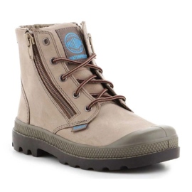 Scarpe Palladium Pampa Hi Lea Gusset 52744206 beige 1