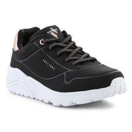 Scarpe Skechers Uno Lite Metallic Mode 310384L-BLK nere nero 1