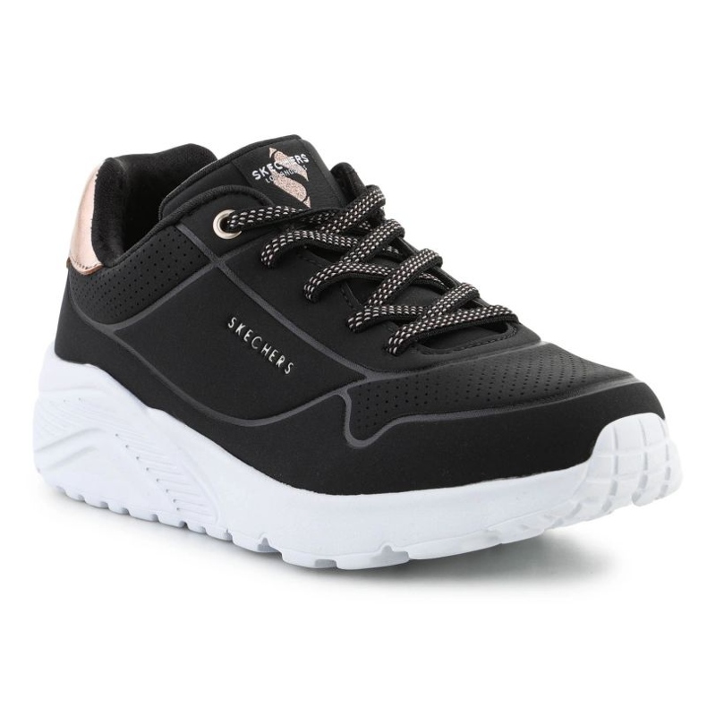 Scarpe Skechers Uno Lite Metallic Mode 310384L-BLK nere nero 1