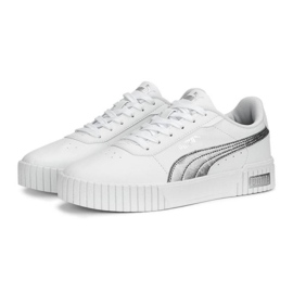 Scarpe Puma Carina 2.0 Space Metallics 389387-02, bianche bianco 1