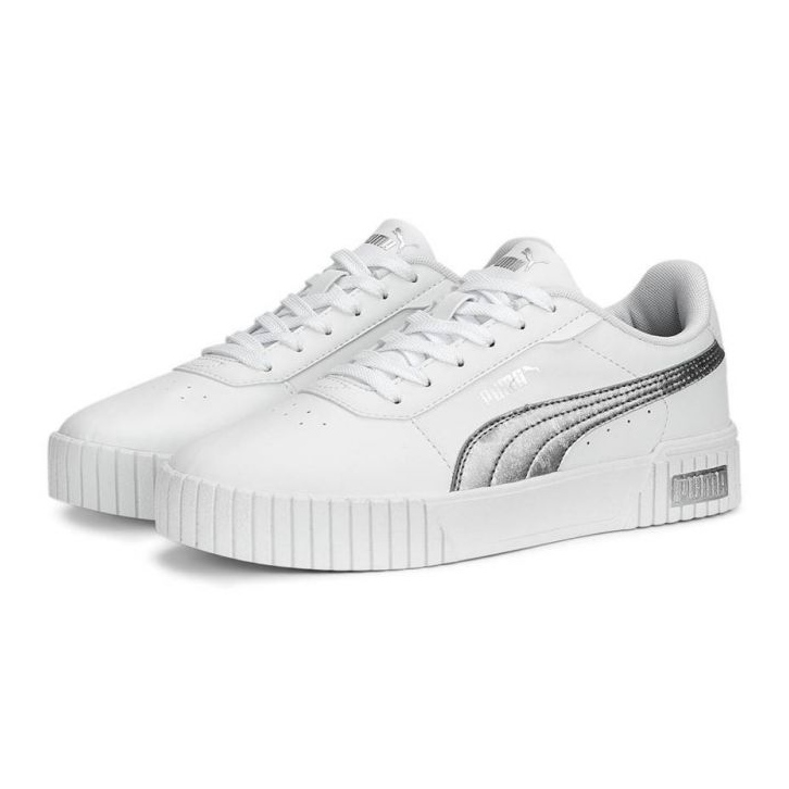 Scarpe Puma Carina 2.0 Space Metallics 389387-02, bianche bianca 1
