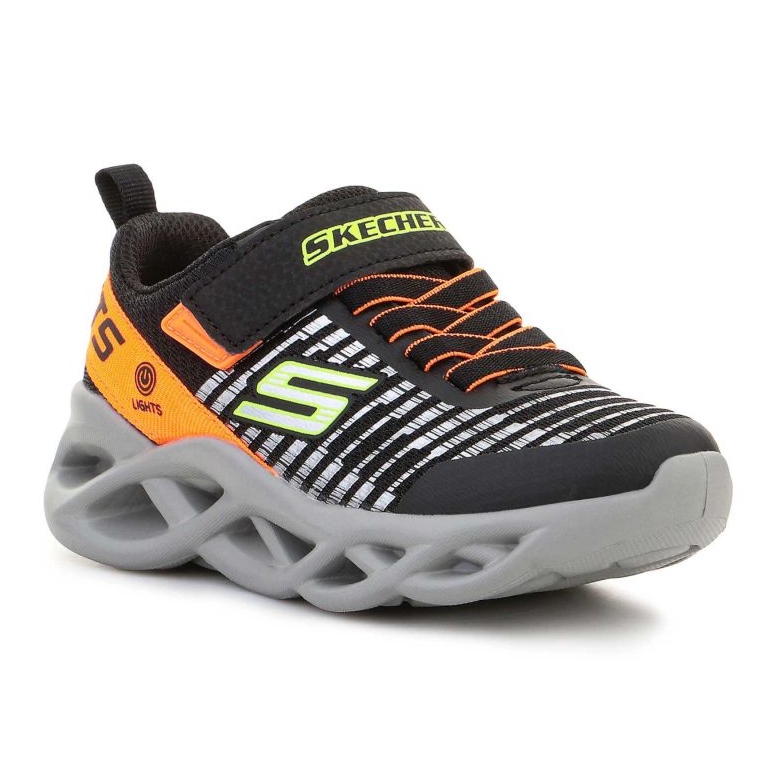 Scarpe Skechers S Lights 401650L-BKOR nero 1