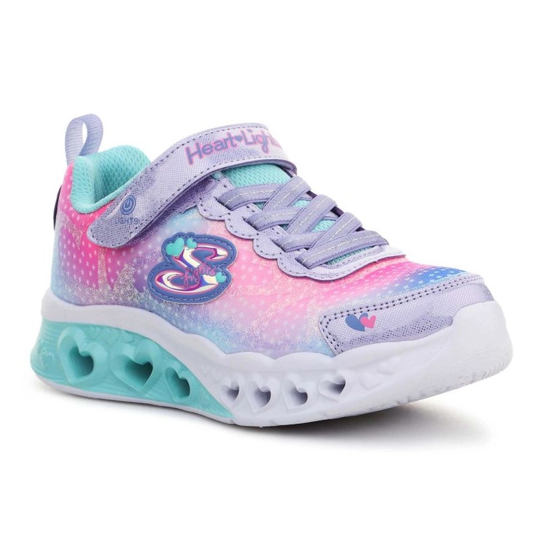 Scarpe Skechers S Lights Flutter Heart Lights 302315-LVMT rosa 1
