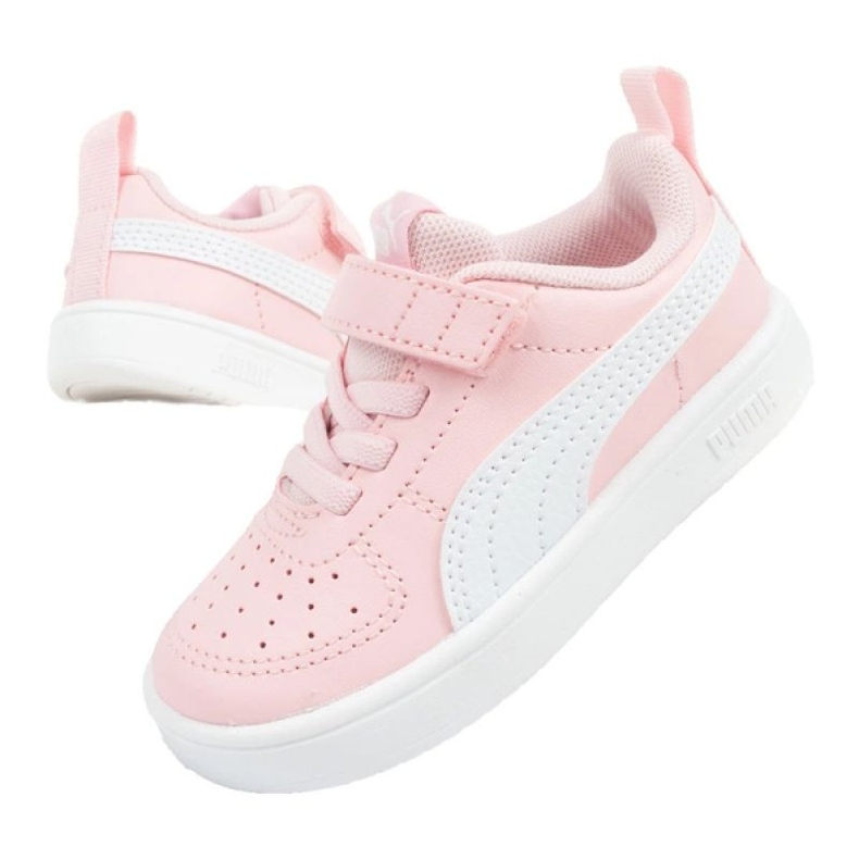 Scarpe sportive Puma Rickie Ac 384314 10 bianche rosa 1