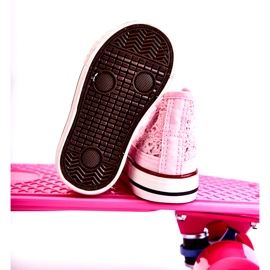 Girls 'Openwork High Pink Sneaker rosa 4