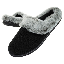 Pantofole isolanti Skechers da donna 167225/BLK nere nero 1
