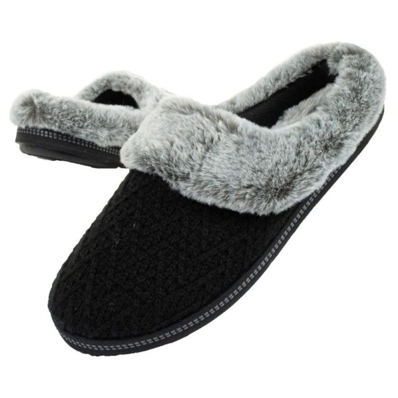 Pantofole isolanti Skechers da donna 167225/BLK nere nero 1